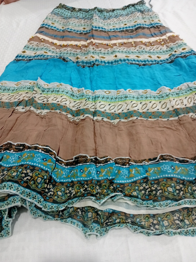 Boho Style Tiered Skirt