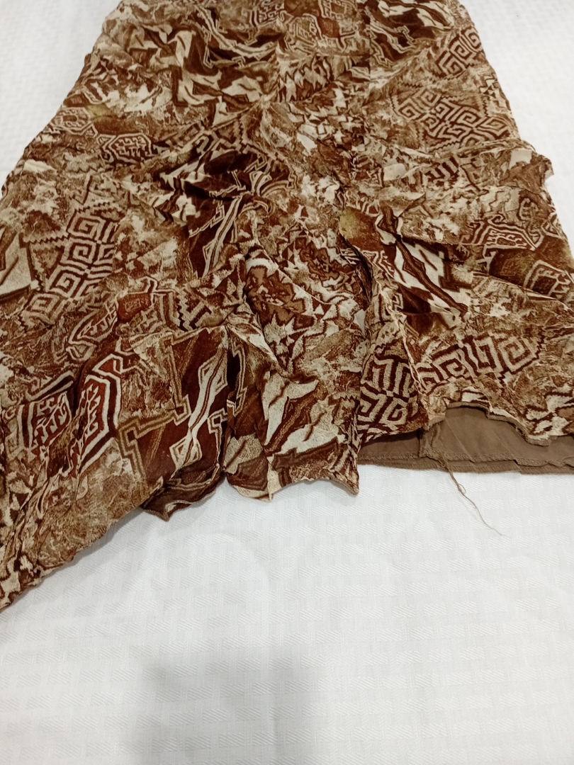 Jupe à motifs bruns