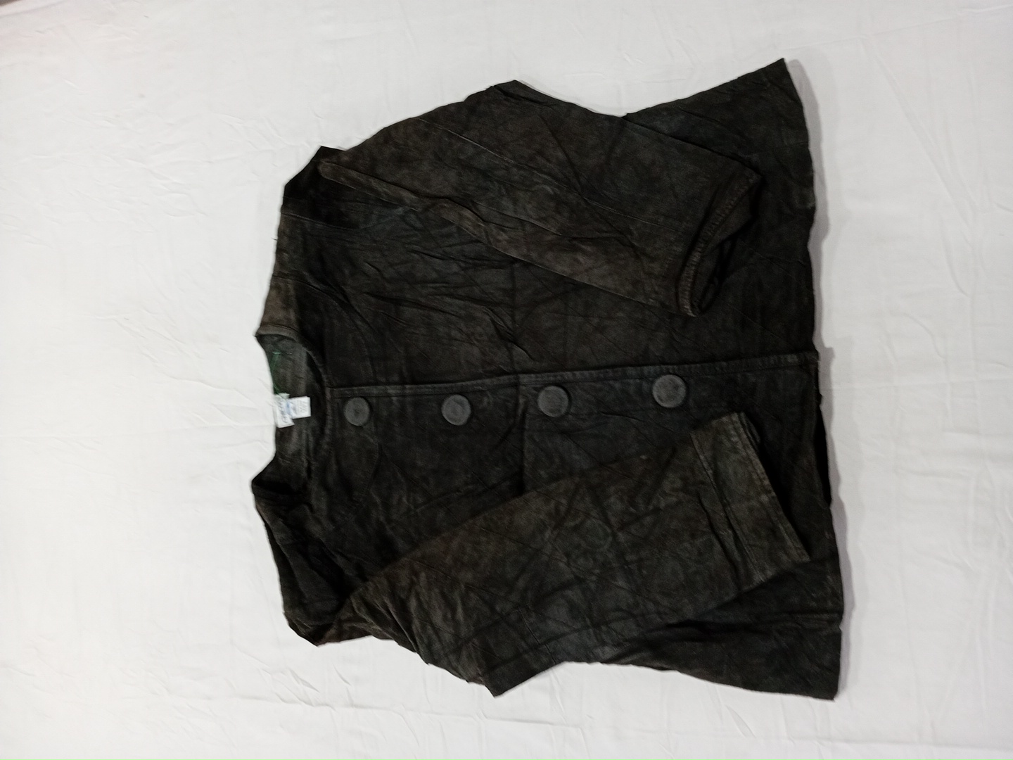 Chico's Cherokee Veste en Denim en Corde de Cuir B..