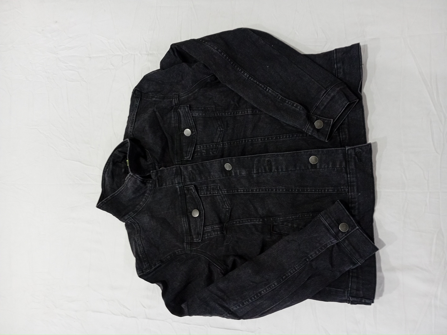 Veste en denim noir