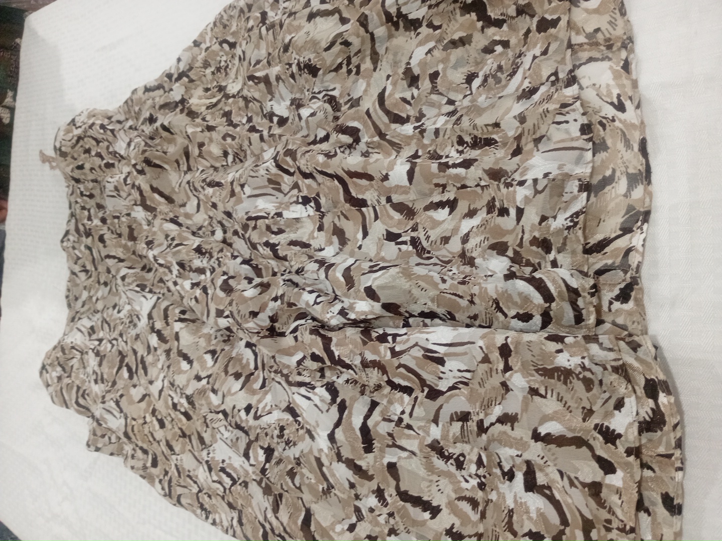 Brown Camouflage Skirt