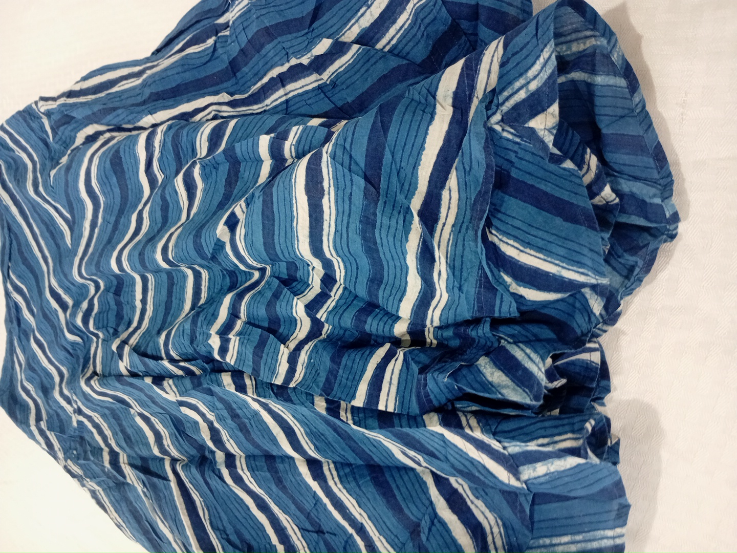 Blue Striped Skirt