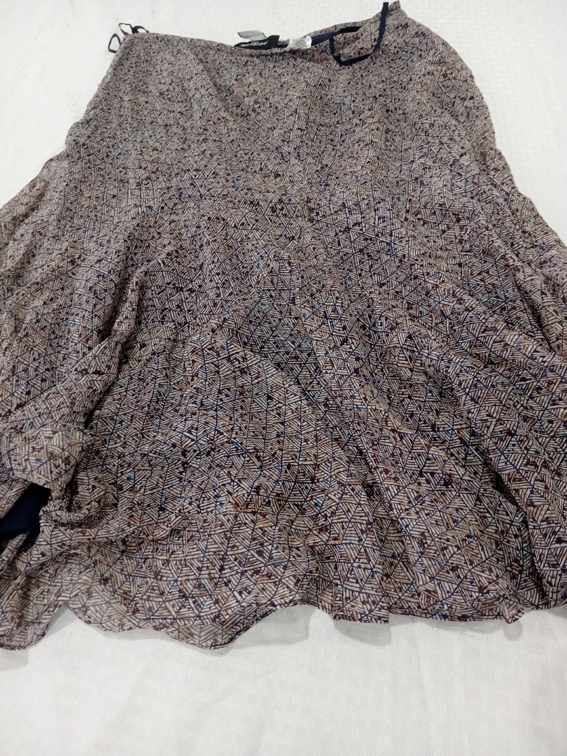 Jupe à motifs marron