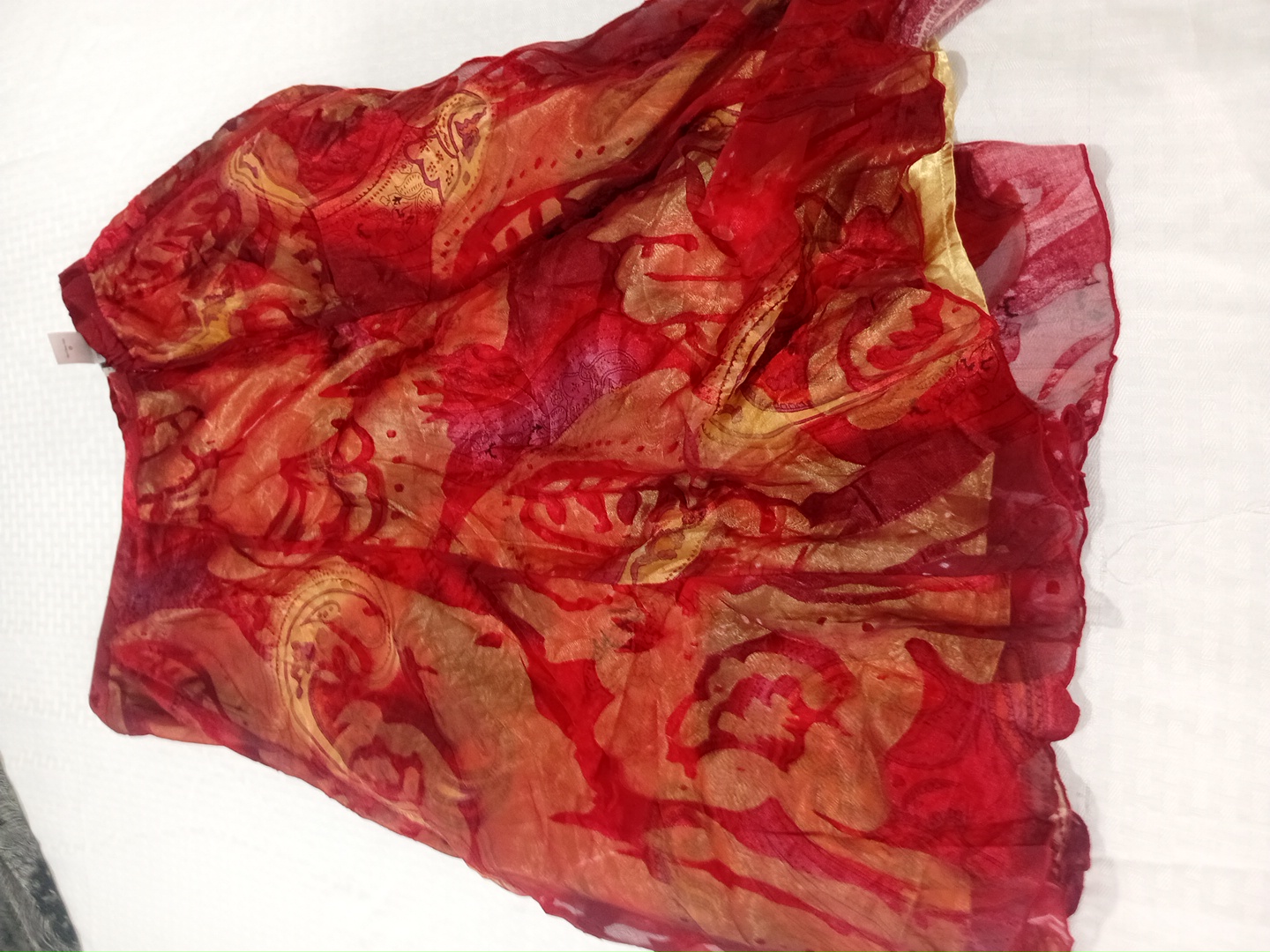 Jupe Florale Rouge Coldwater Creek