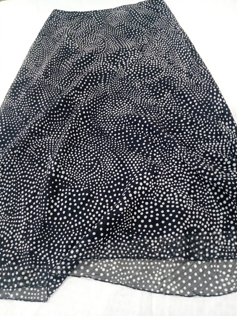 Black and White Polka Dot Skirt