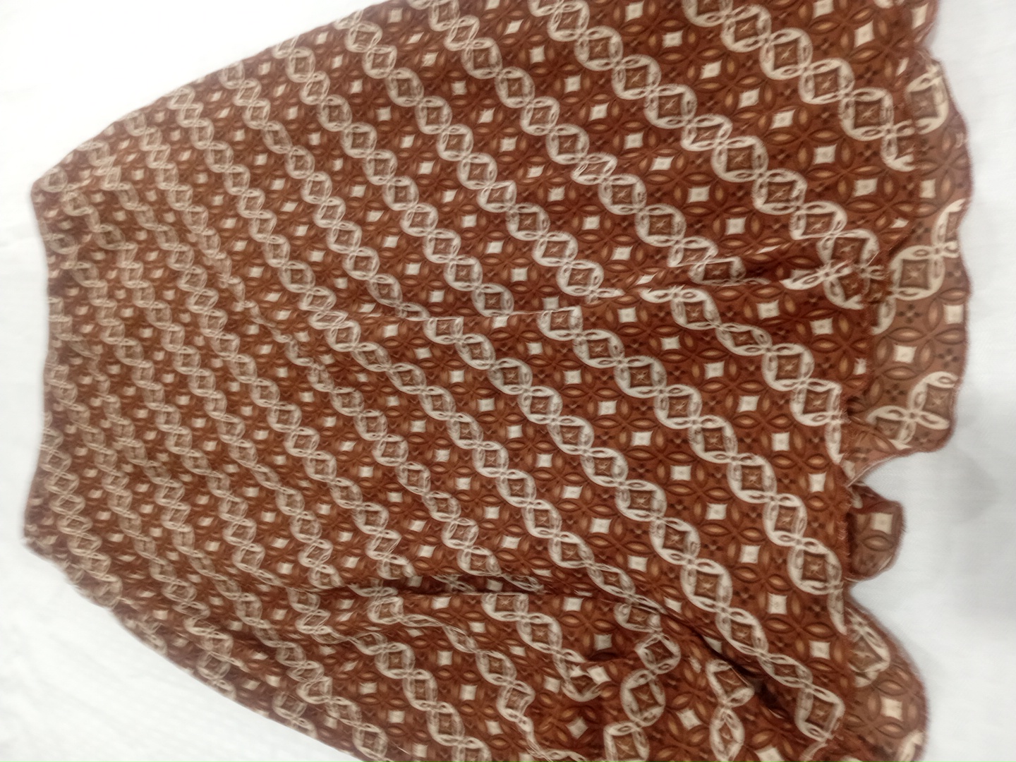 Jupe à motifs marron