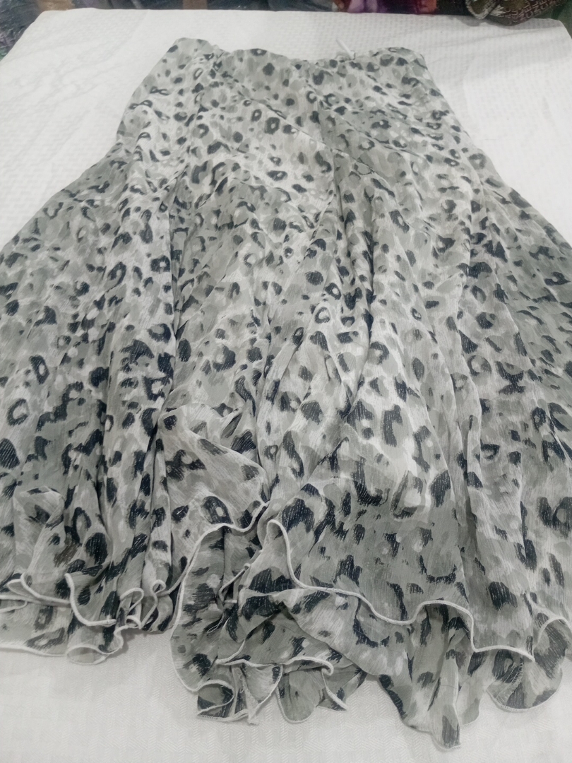 Jupe à volants imprimé animal pour femmes