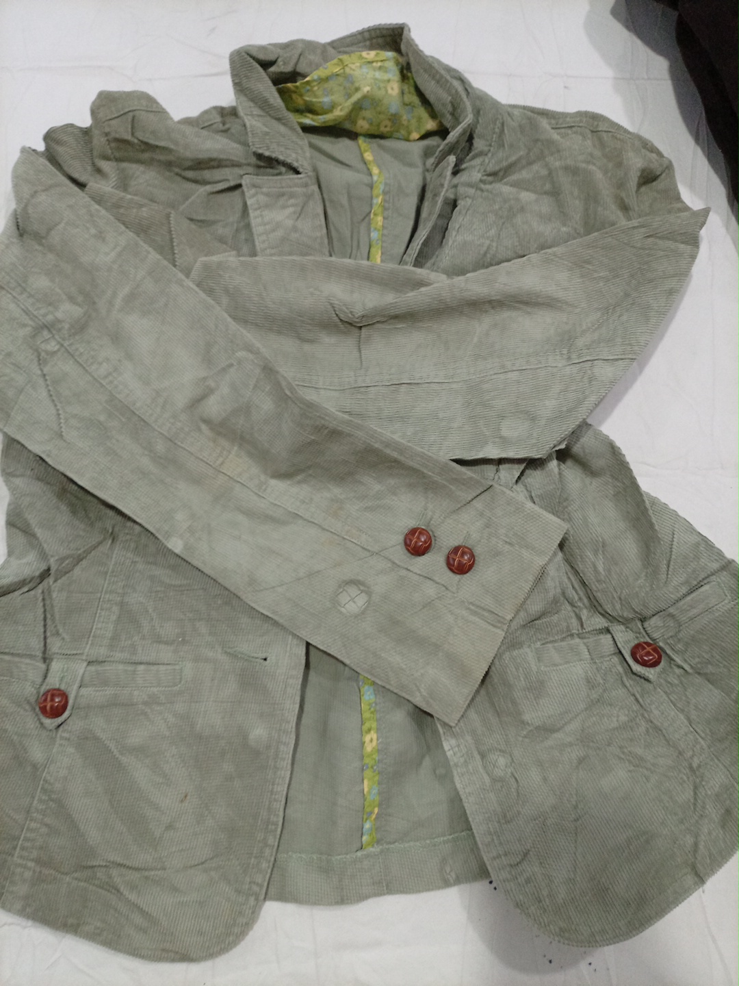 オリーブグリーン コットンジャケット