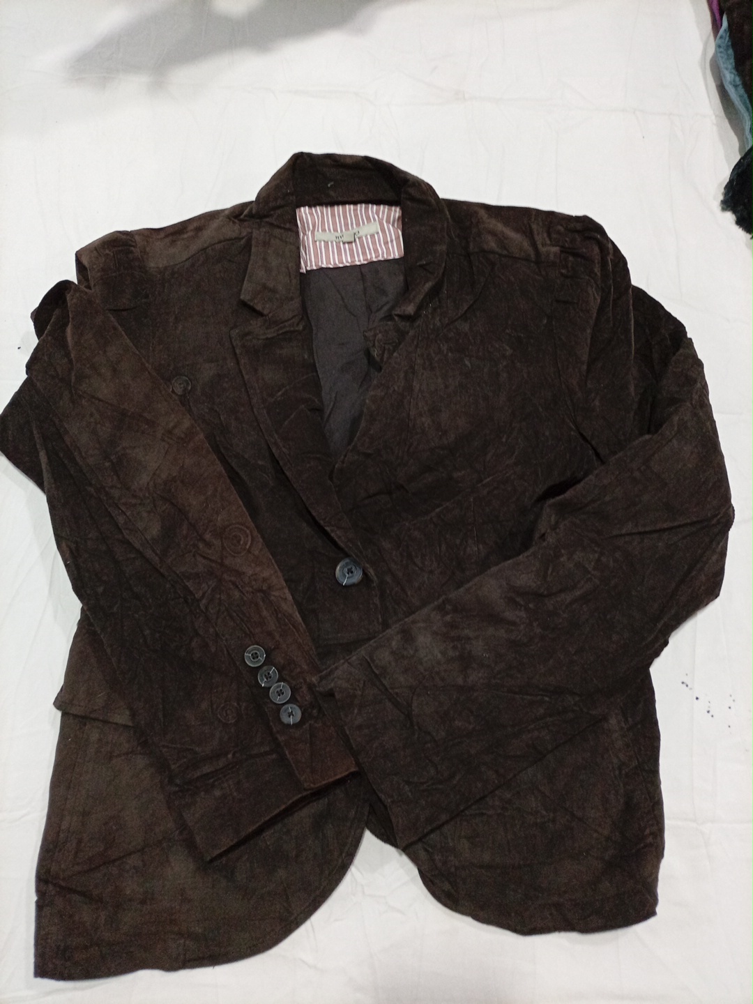 ブラウン コーデュロイ ブレザー
