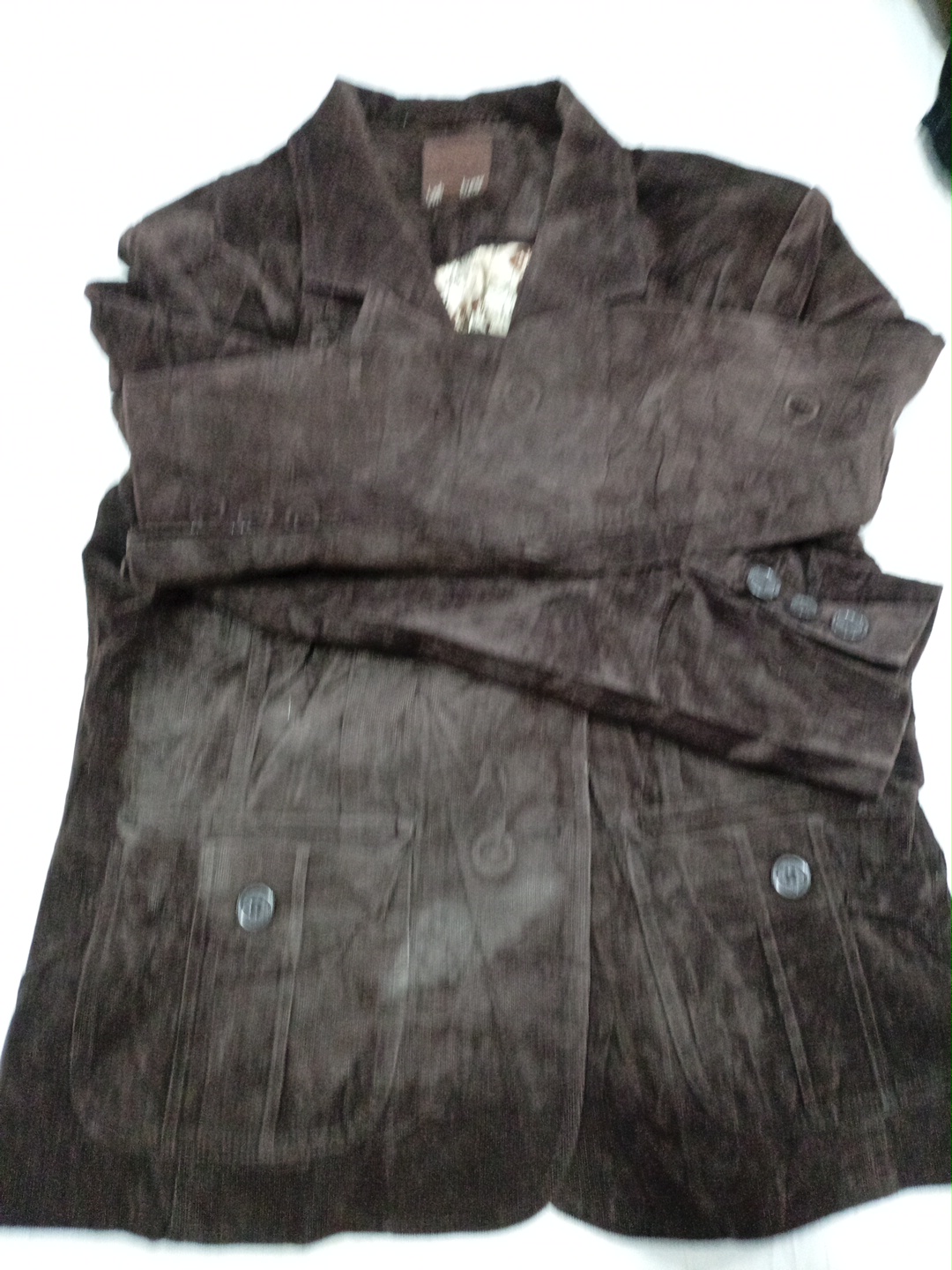 ブラウンコーデュロイジャケット