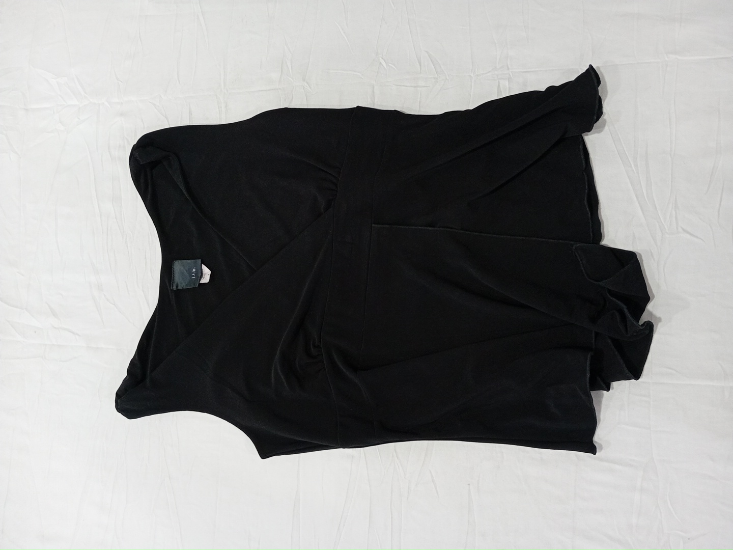 ブラックアシンメトリートップ