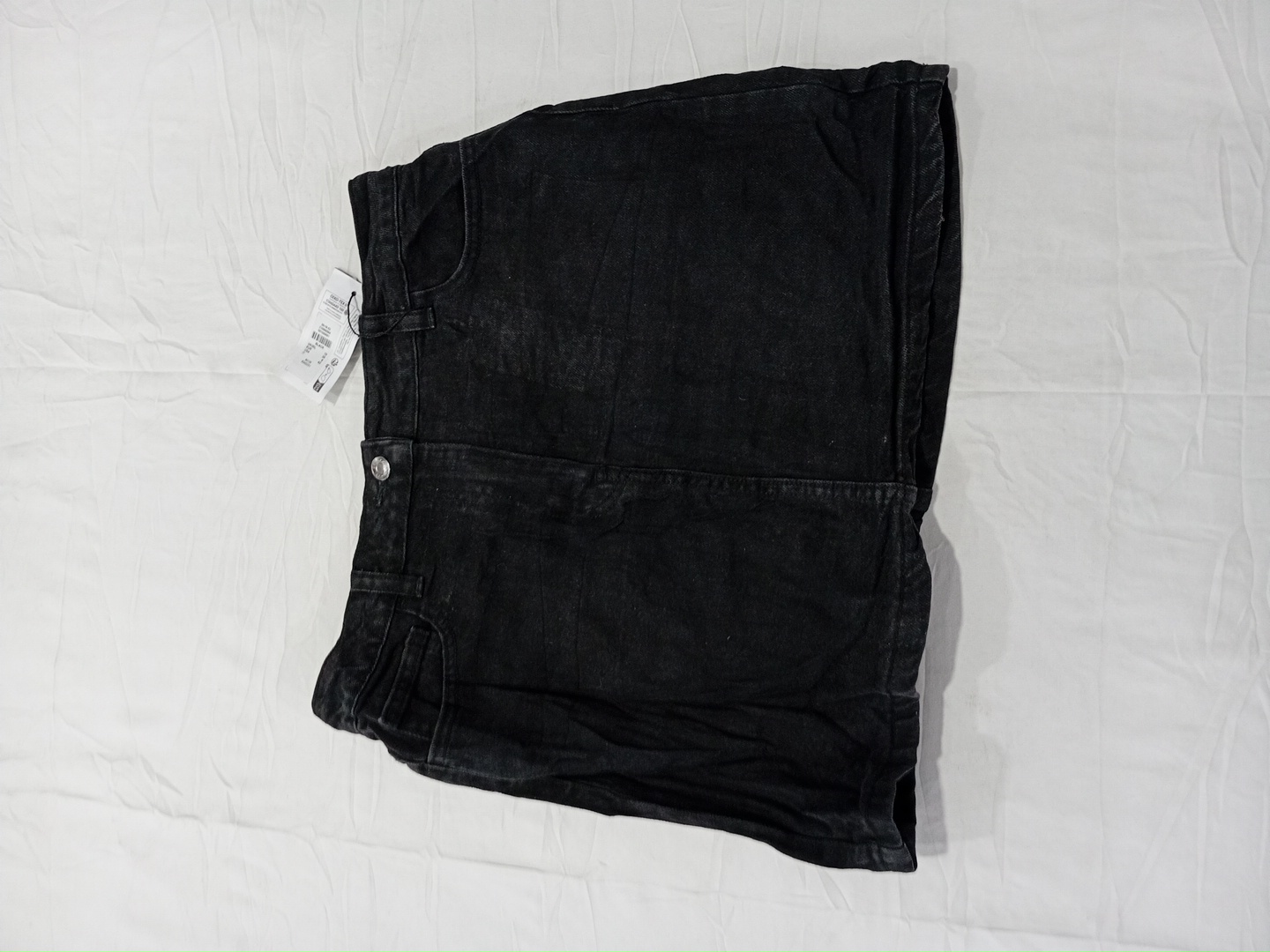 Black Denim Skirt