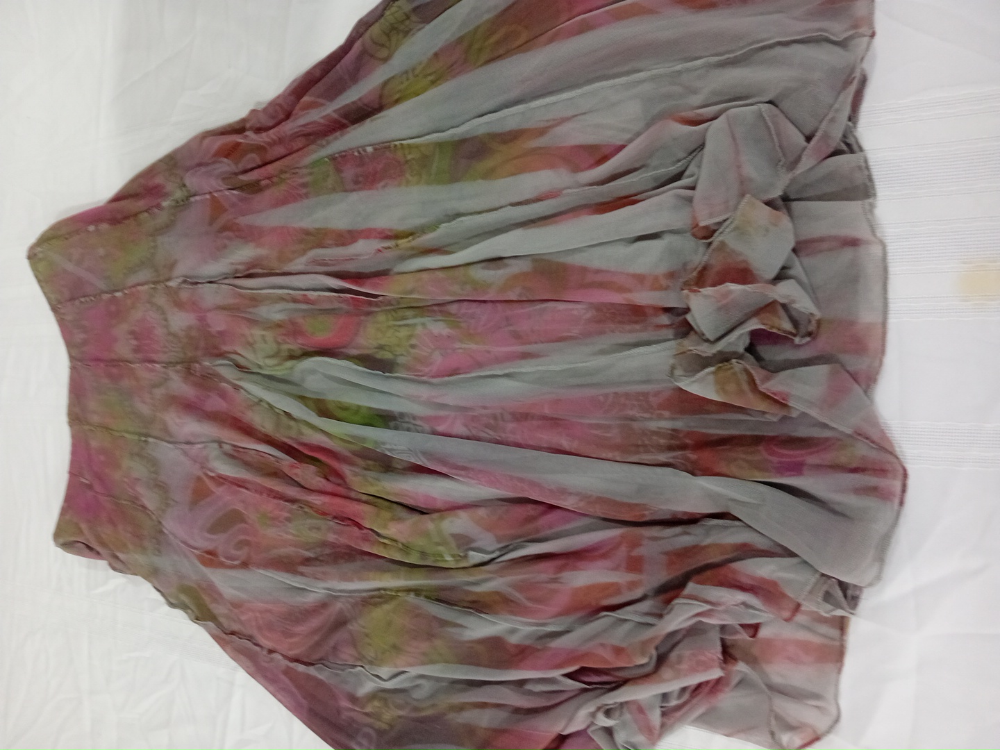 Multicolor Tie-Dye Skirt