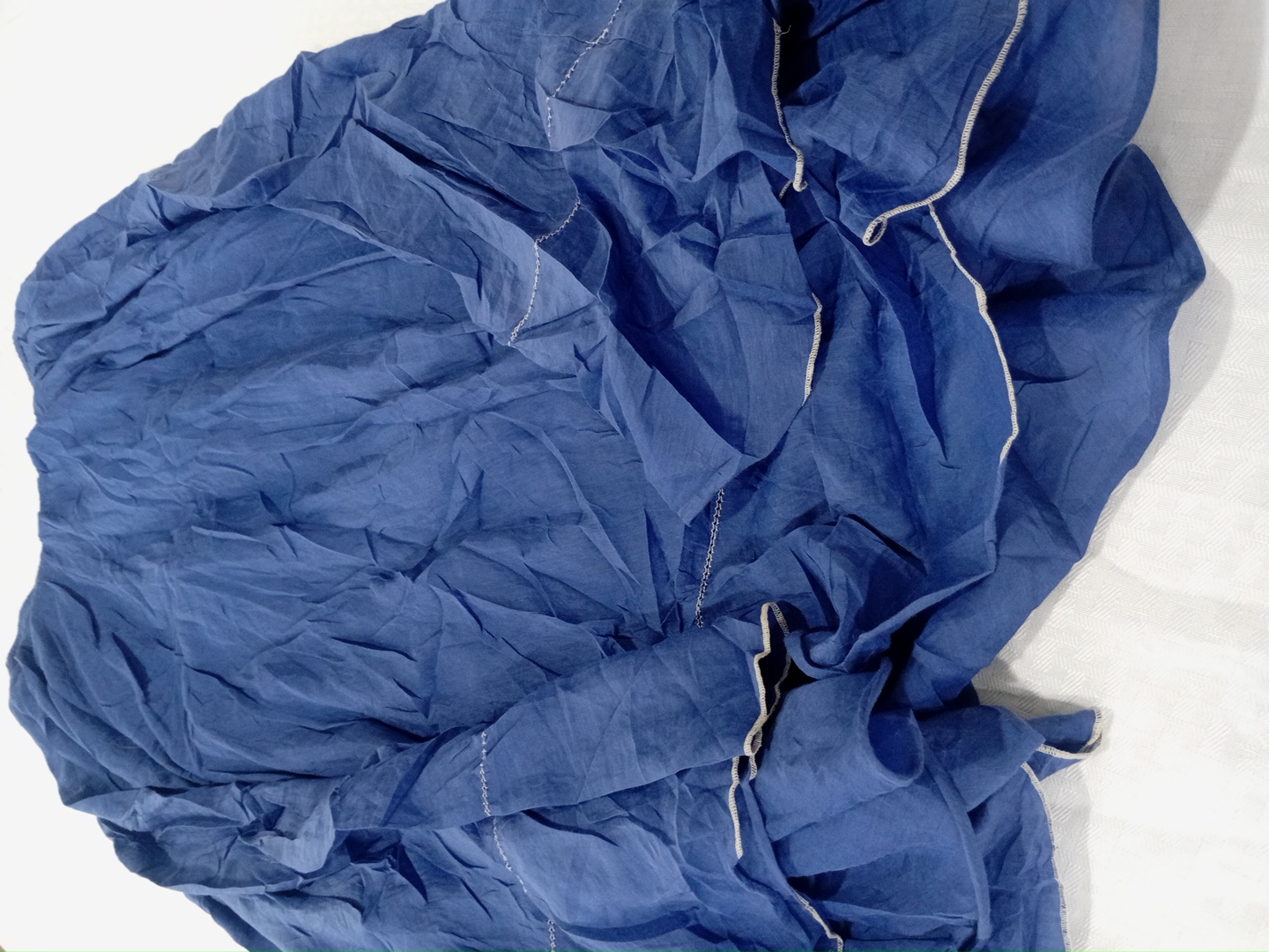 ブルーリネンパンツ