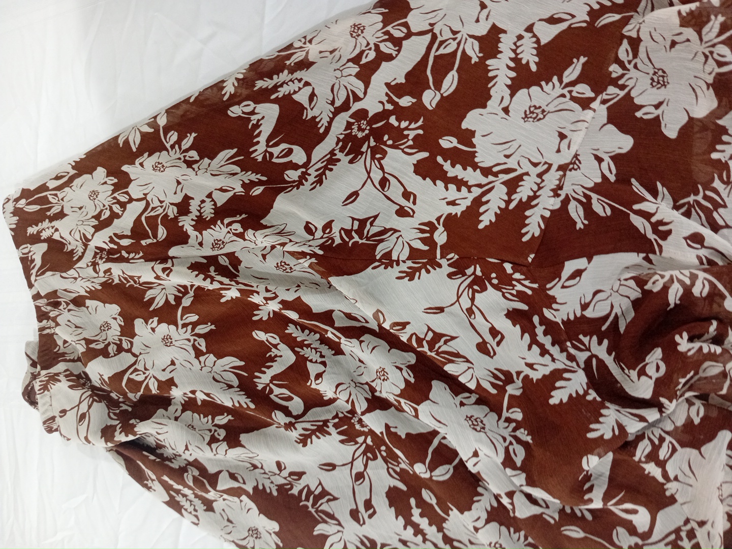 Brown Floral Skirt