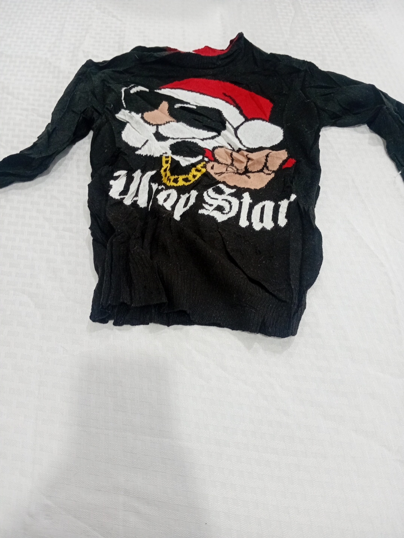 Schwarzes Graphic Sweatshirt