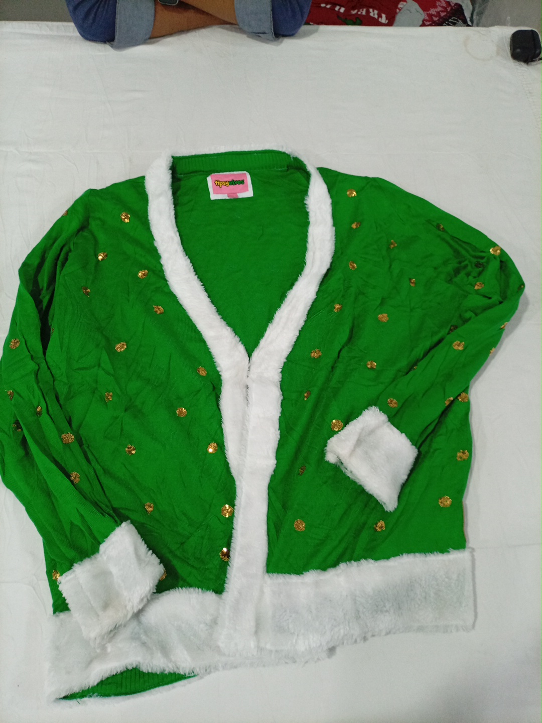 Pull de Noël vert
