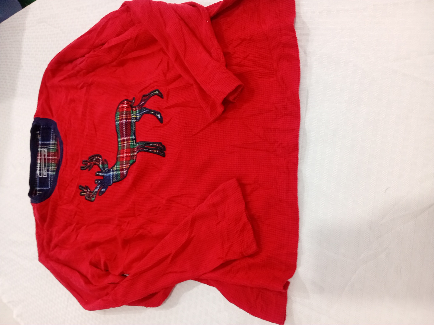 Chemise rouge à manches longues Eddie Bauer avec d..