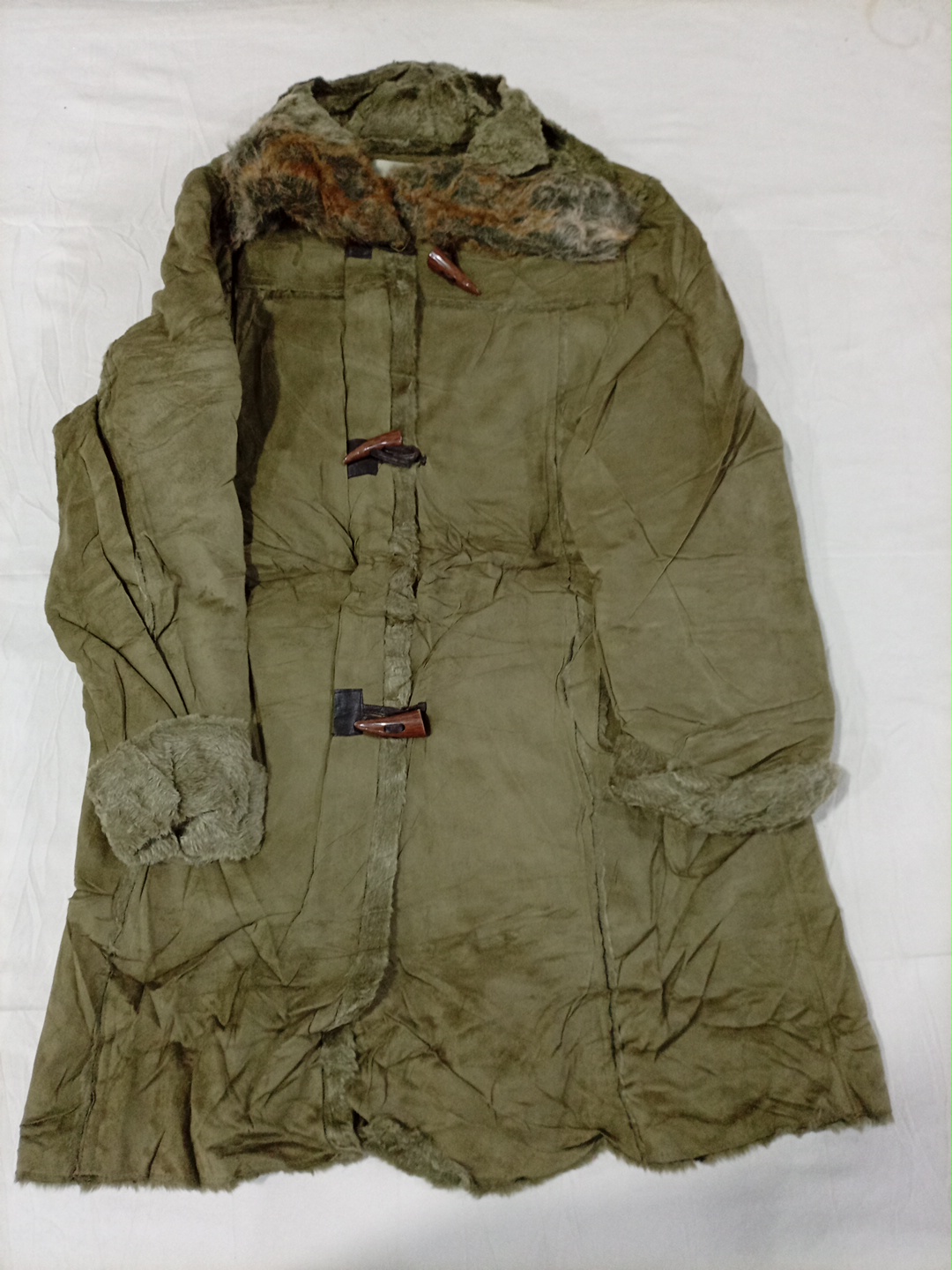 Manteau vert militaire