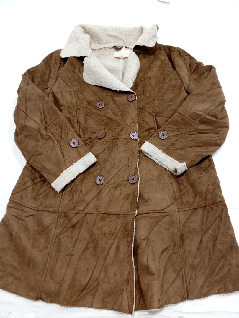 Brown Faux Suede Jacket