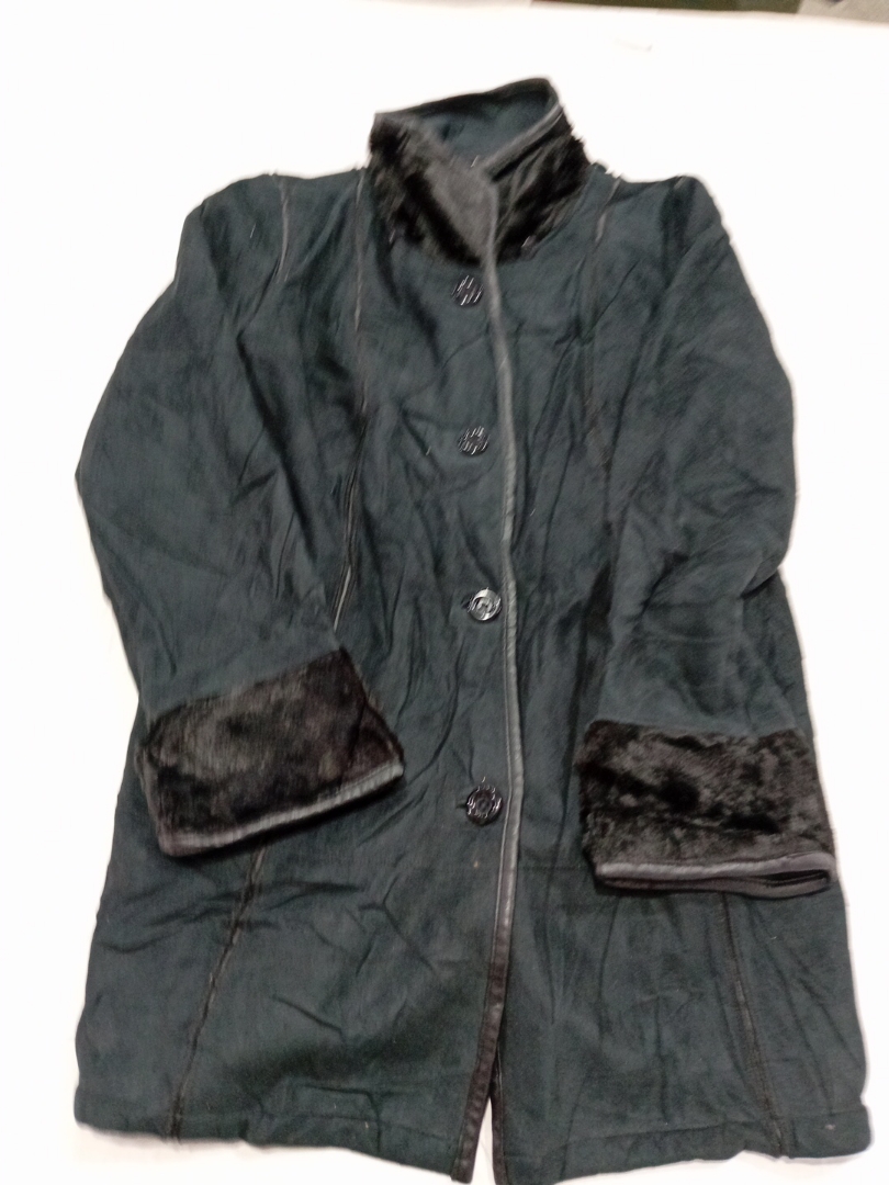 Excelled Collection Dark Green Coat