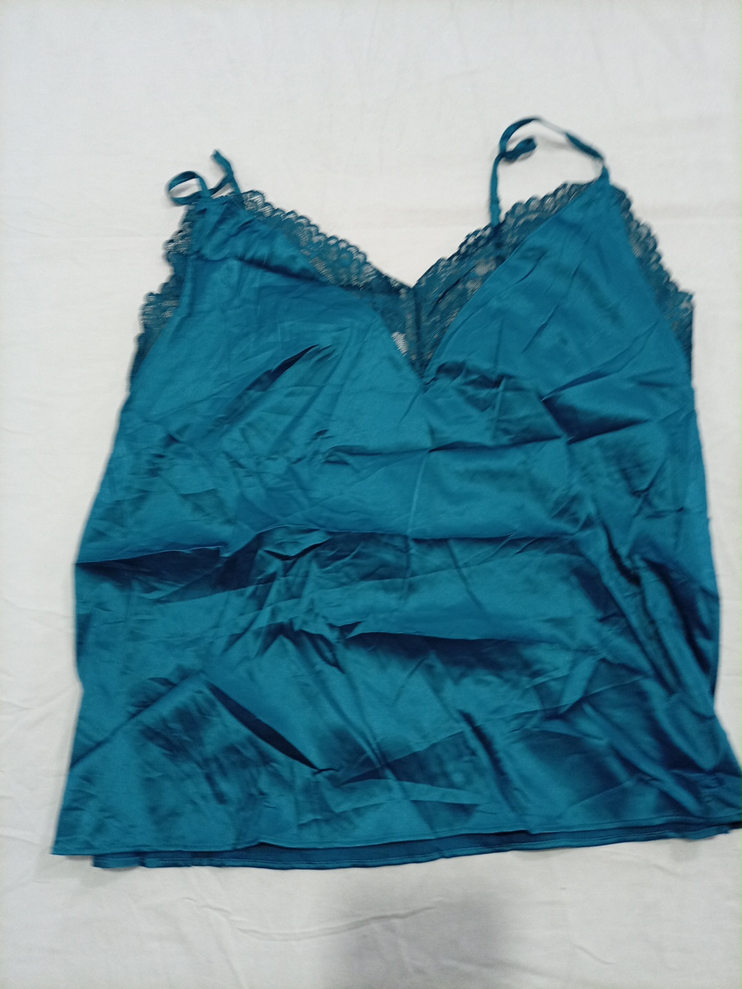 Silk Camisole Bundle Lace Trim Satin Tops Ladies S..