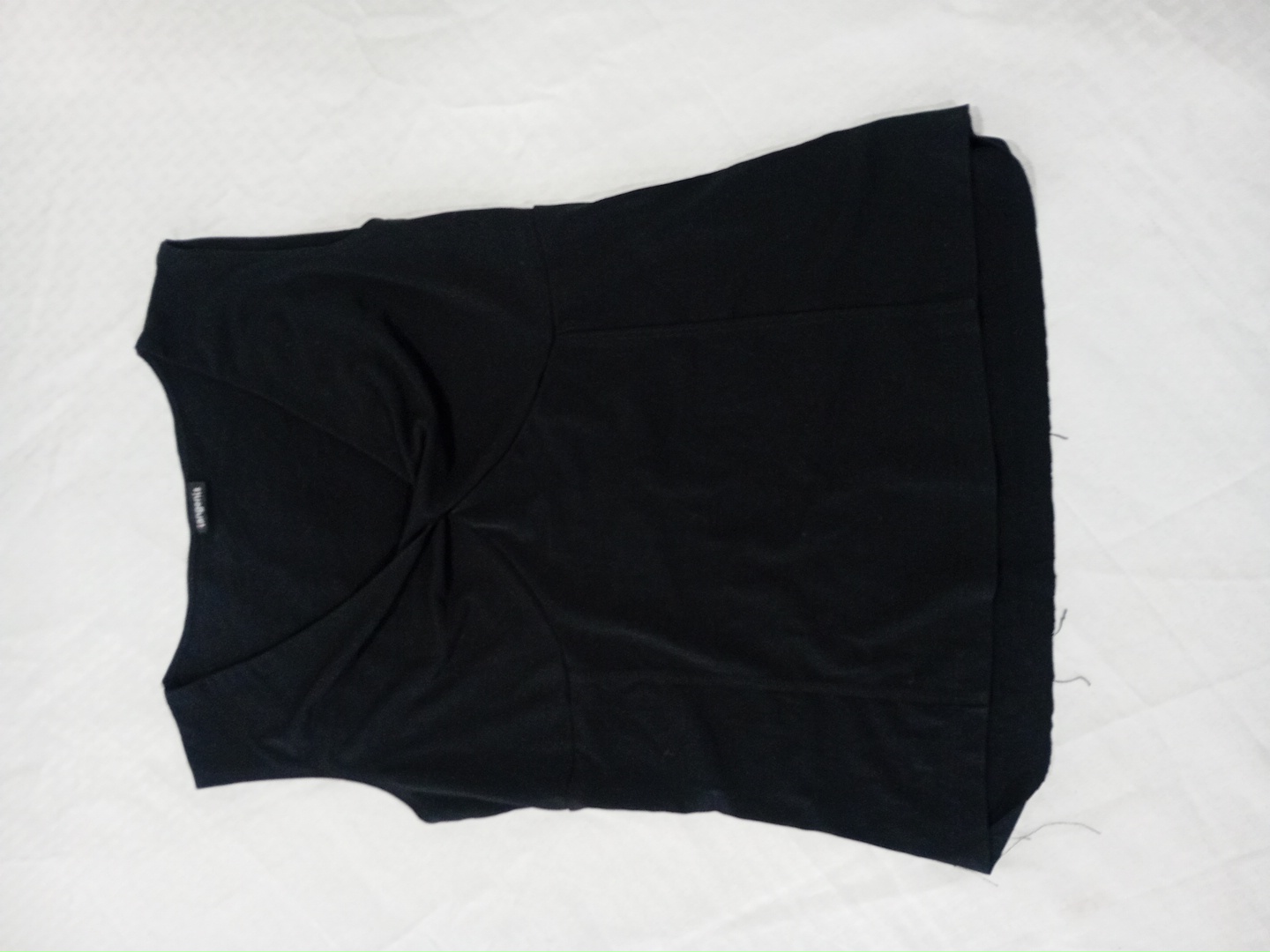 Black Twist Front Top