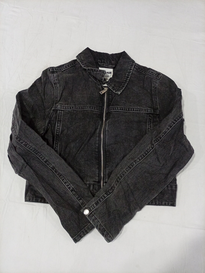 Veste en denim noir