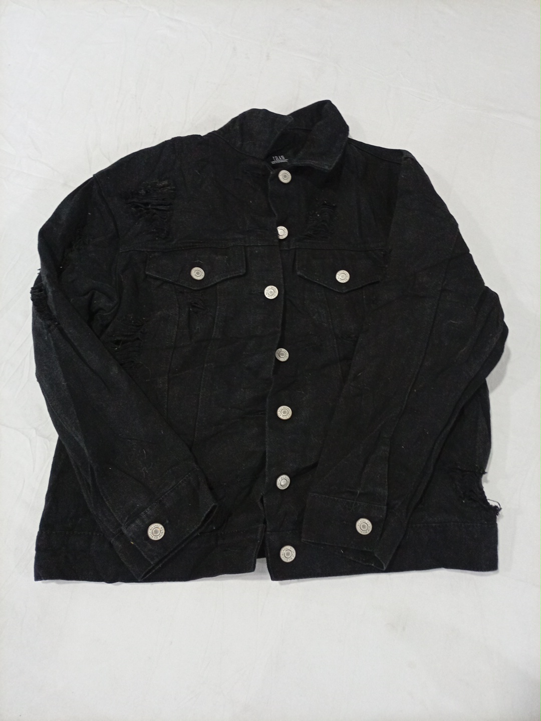Veste en denim noir