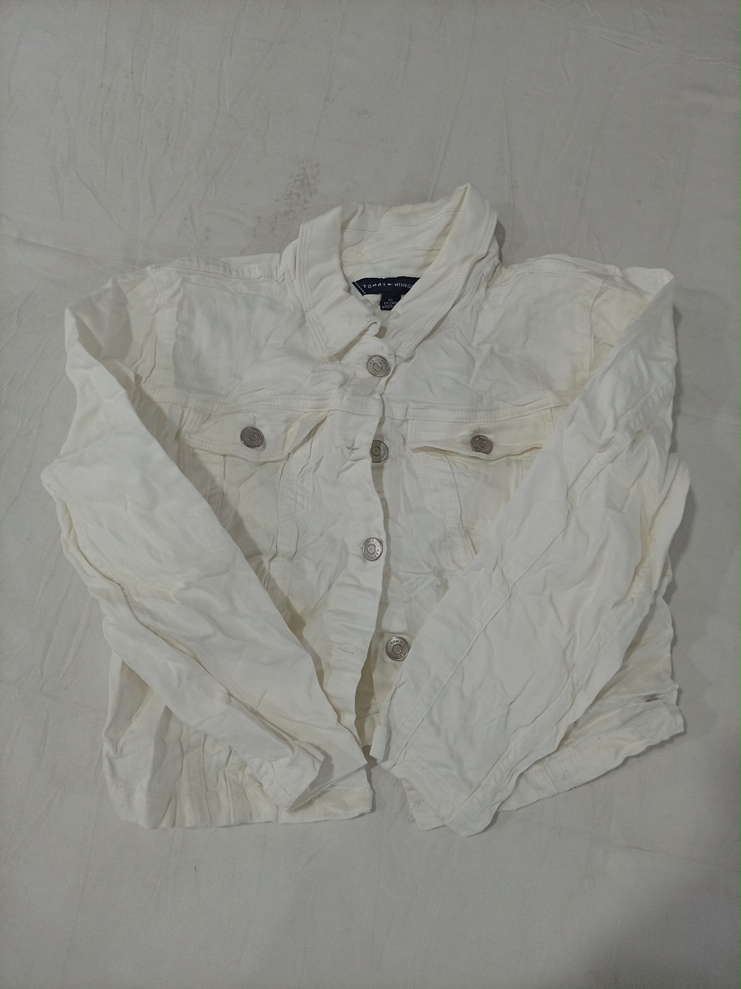 Veste en denim blanche Tommy Hilfiger