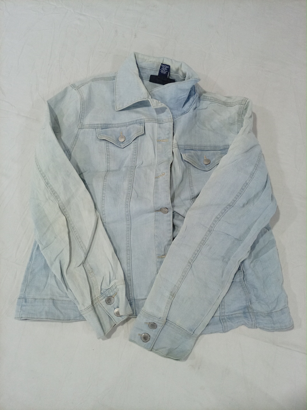 Veste en denim bleu clair