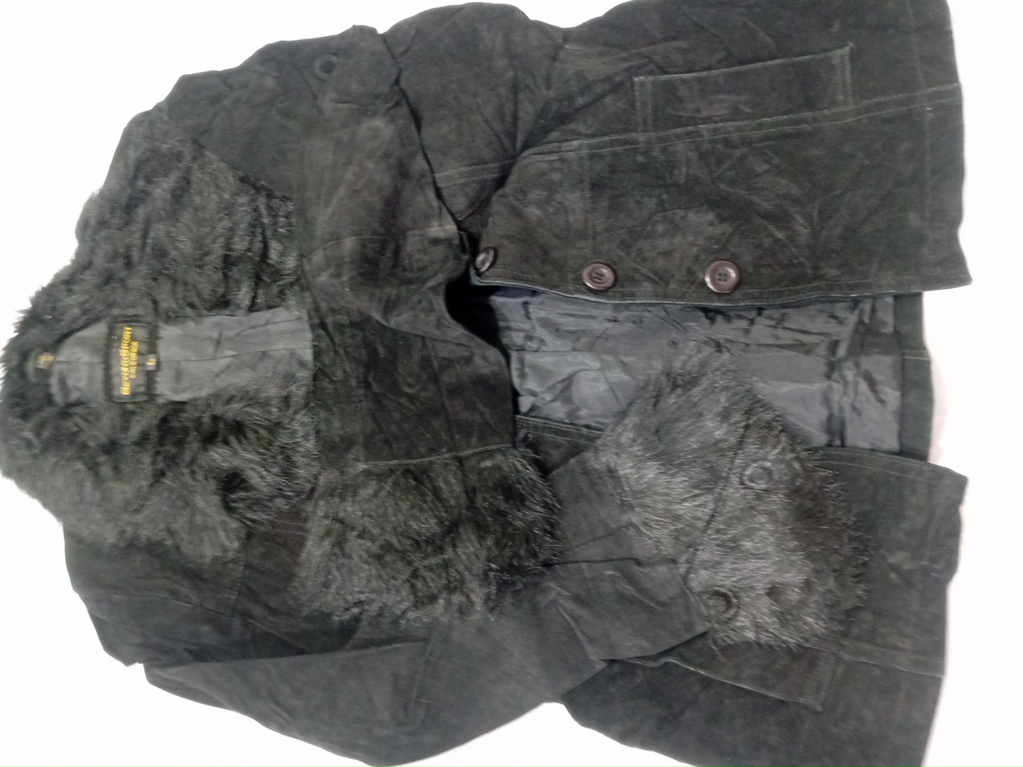 Black Faux Fur Jacket