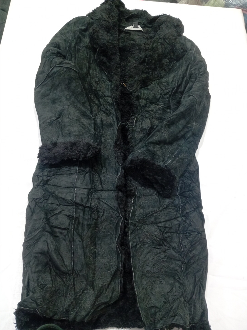 Black Long Furry Coat