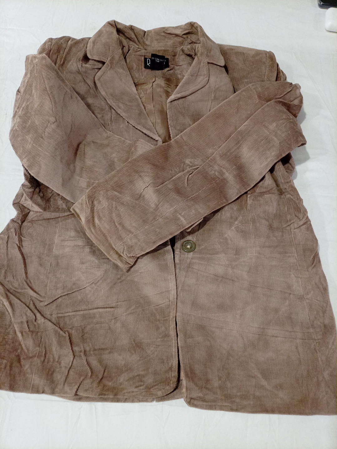 Jaqueta de Veludo Cotelê Marrom