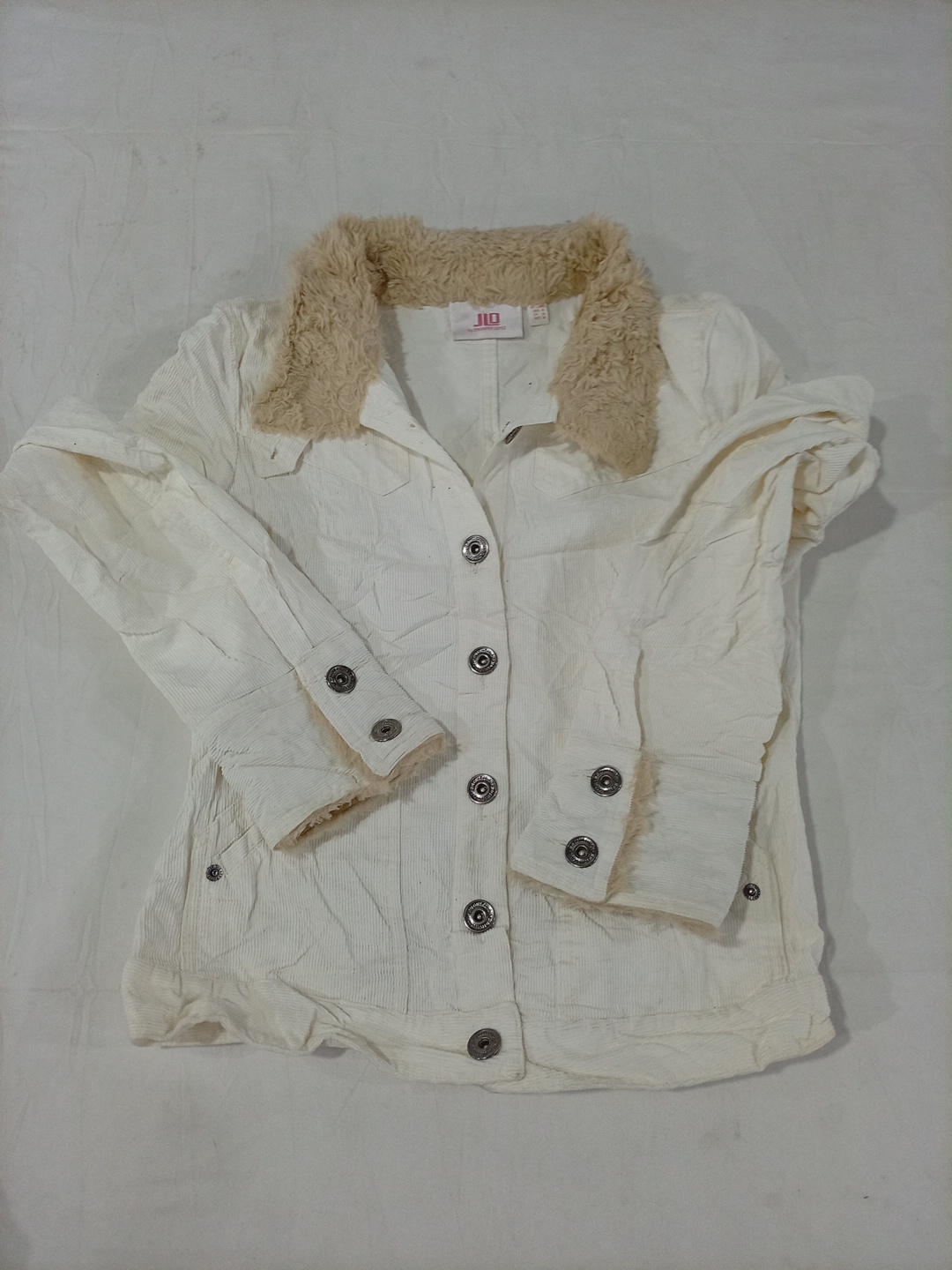 Jaqueta Branco de Pele Sintética JLO por Jennifer ..