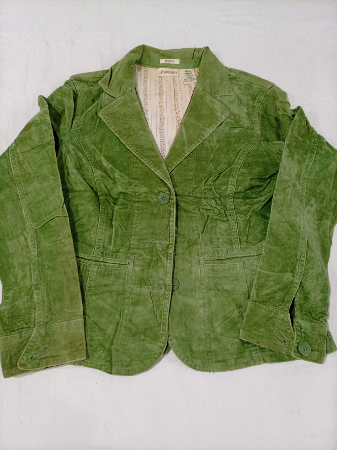 Jaqueta de Veludo Verde