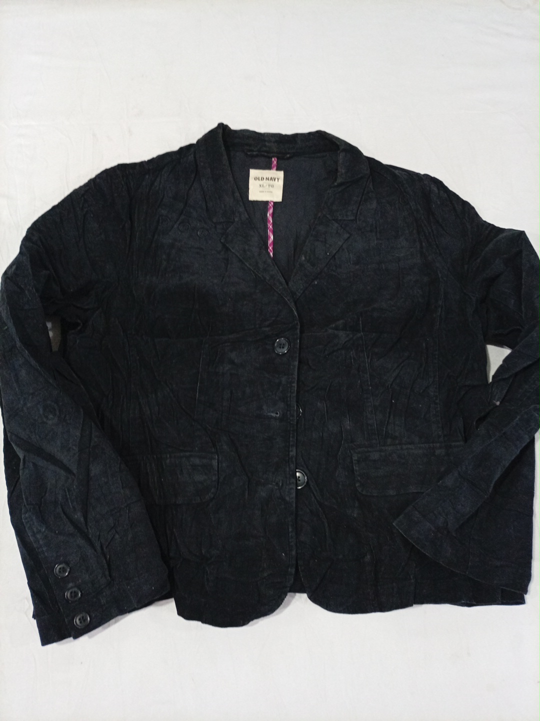 Jaqueta de Veludo Cotelê Preta