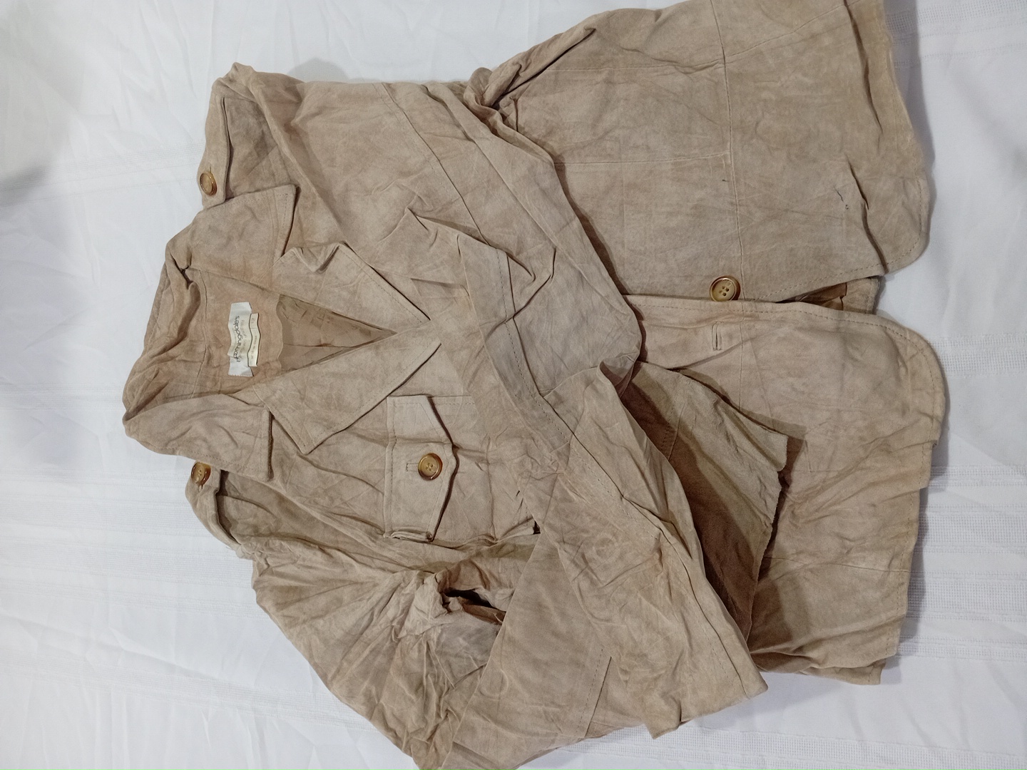 Beige Suede Jacket