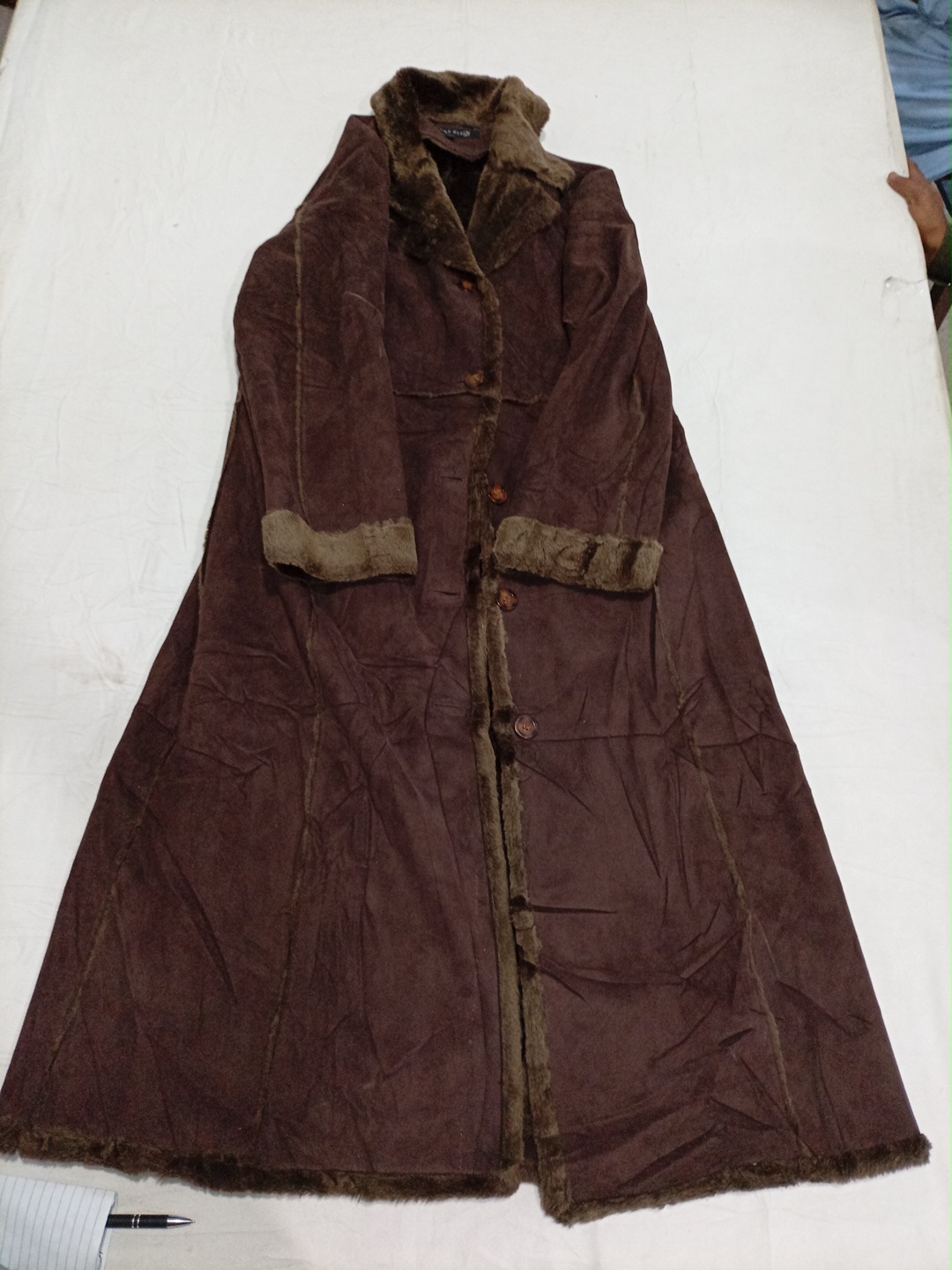 Brown Fur-Lined Coat