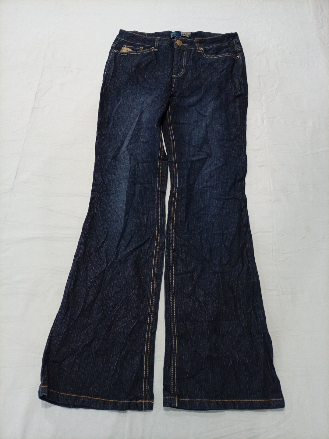 Beau Women's Dark Wash Flare Denim Jeans Size 8