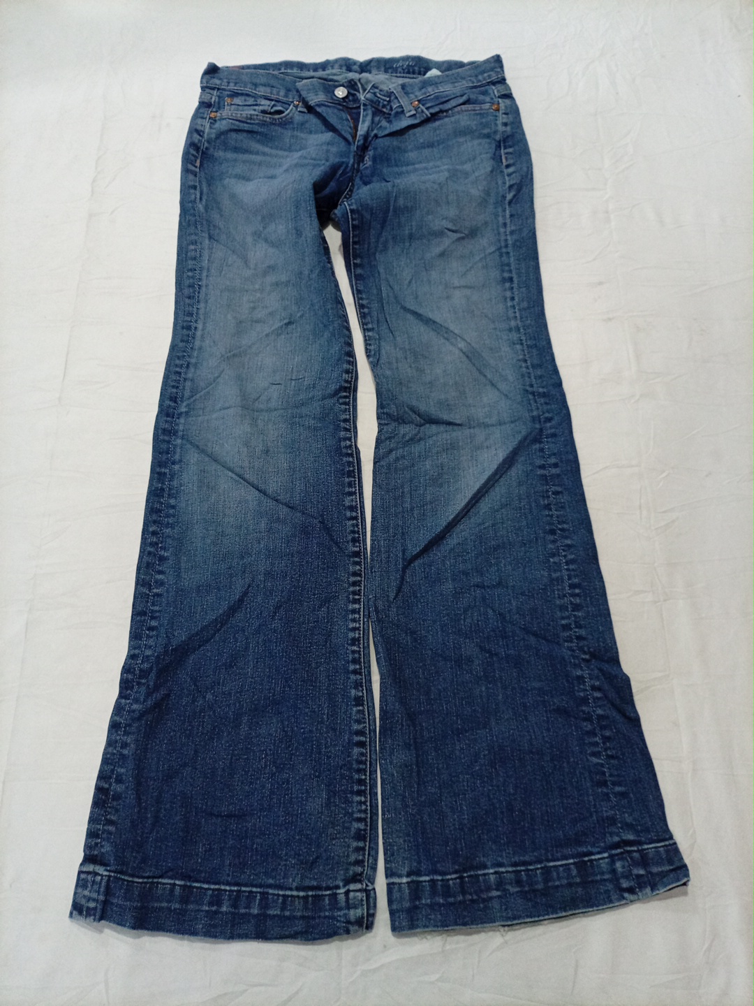 7 For All Mankind Blue Flare Jeans Size 27