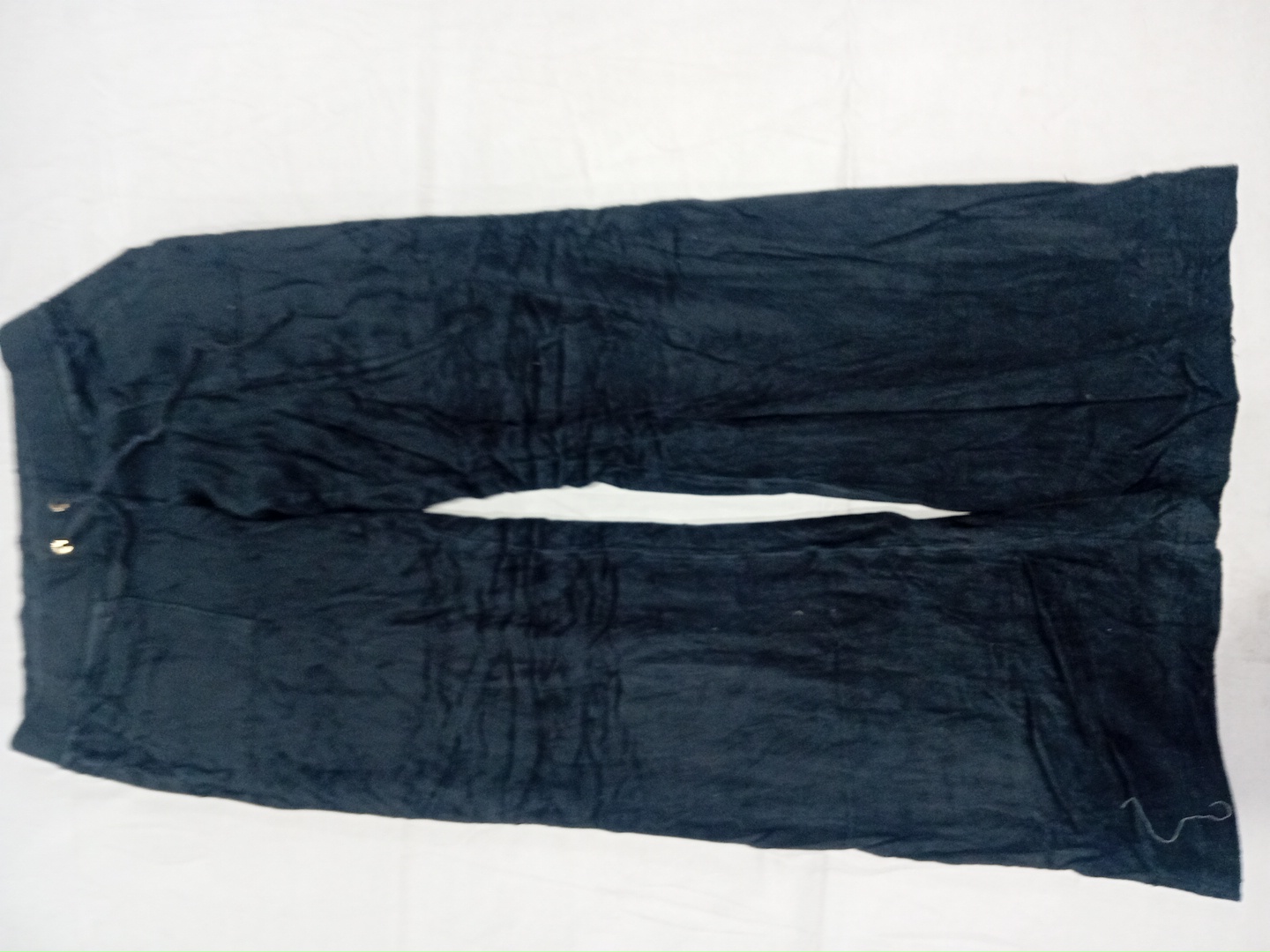 Juicy Couture Black Velour Wide-Leg Sweatpants Y2K..