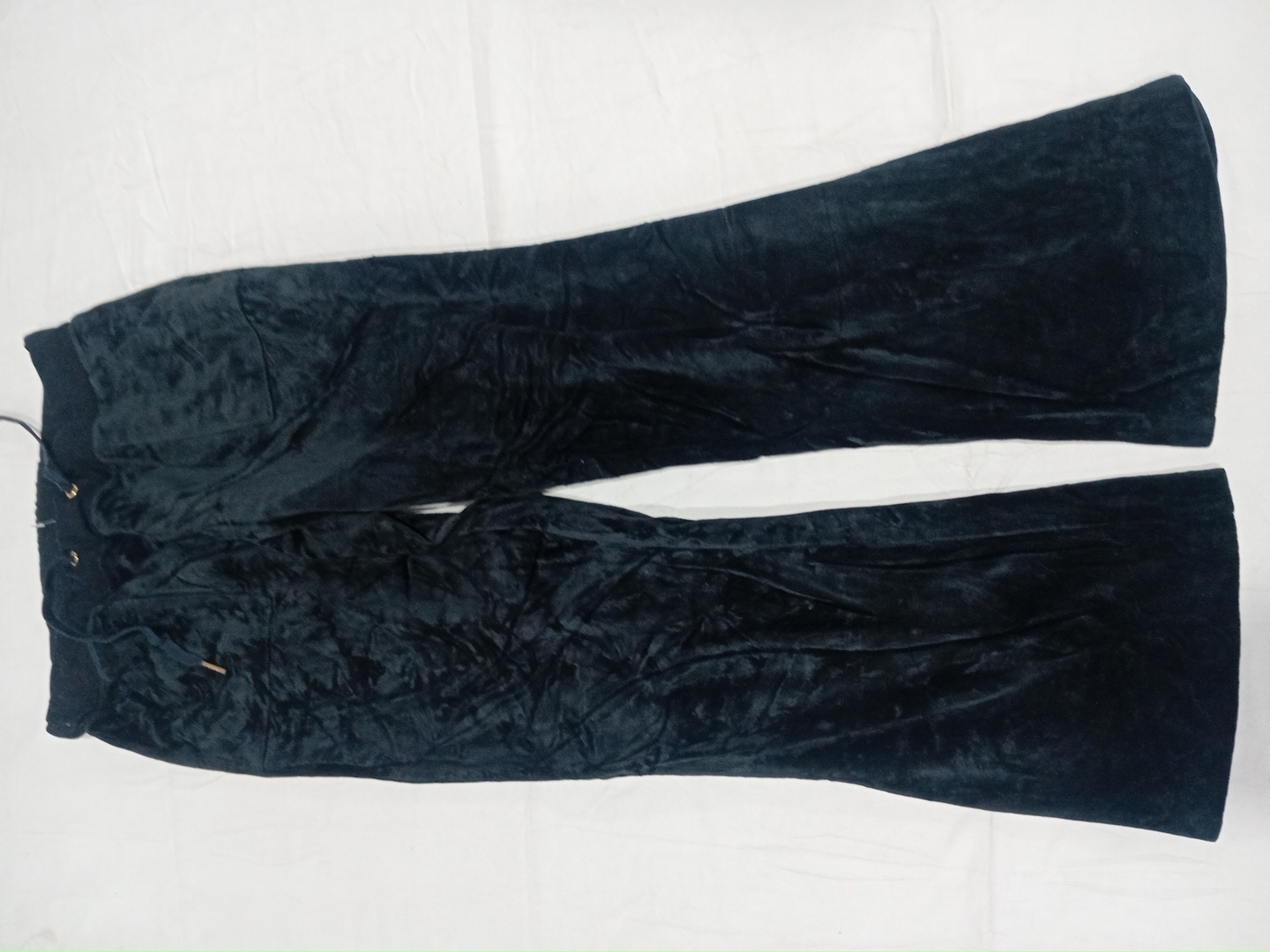 Juicy Couture Schwarze Velour Weite Trainingshose