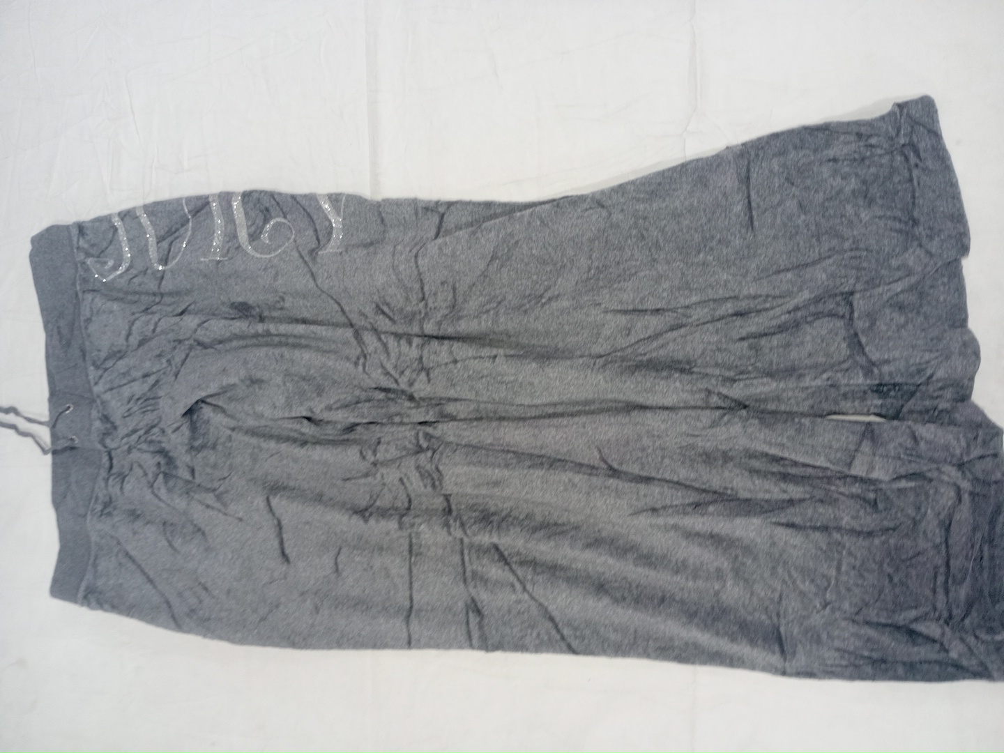 Juicy Couture Graue Velours-Sweatpants Größe XL Y2..