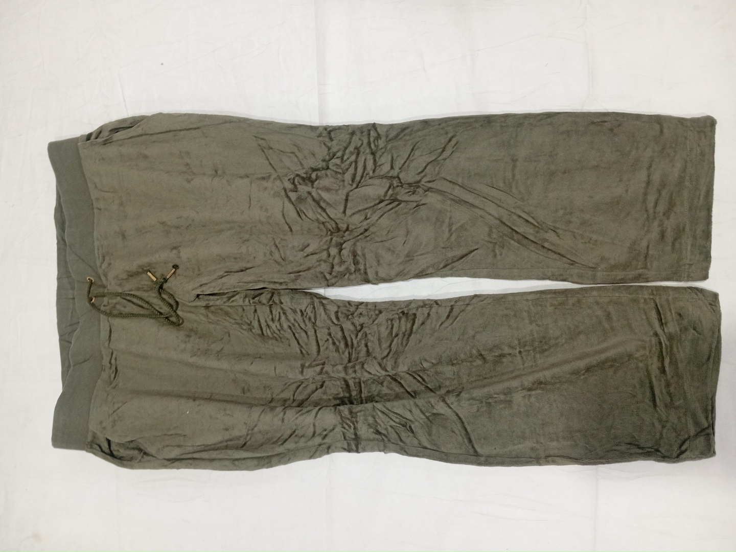 Juicy Couture Khaki Rayon Baumwollhose mit Kordelz..