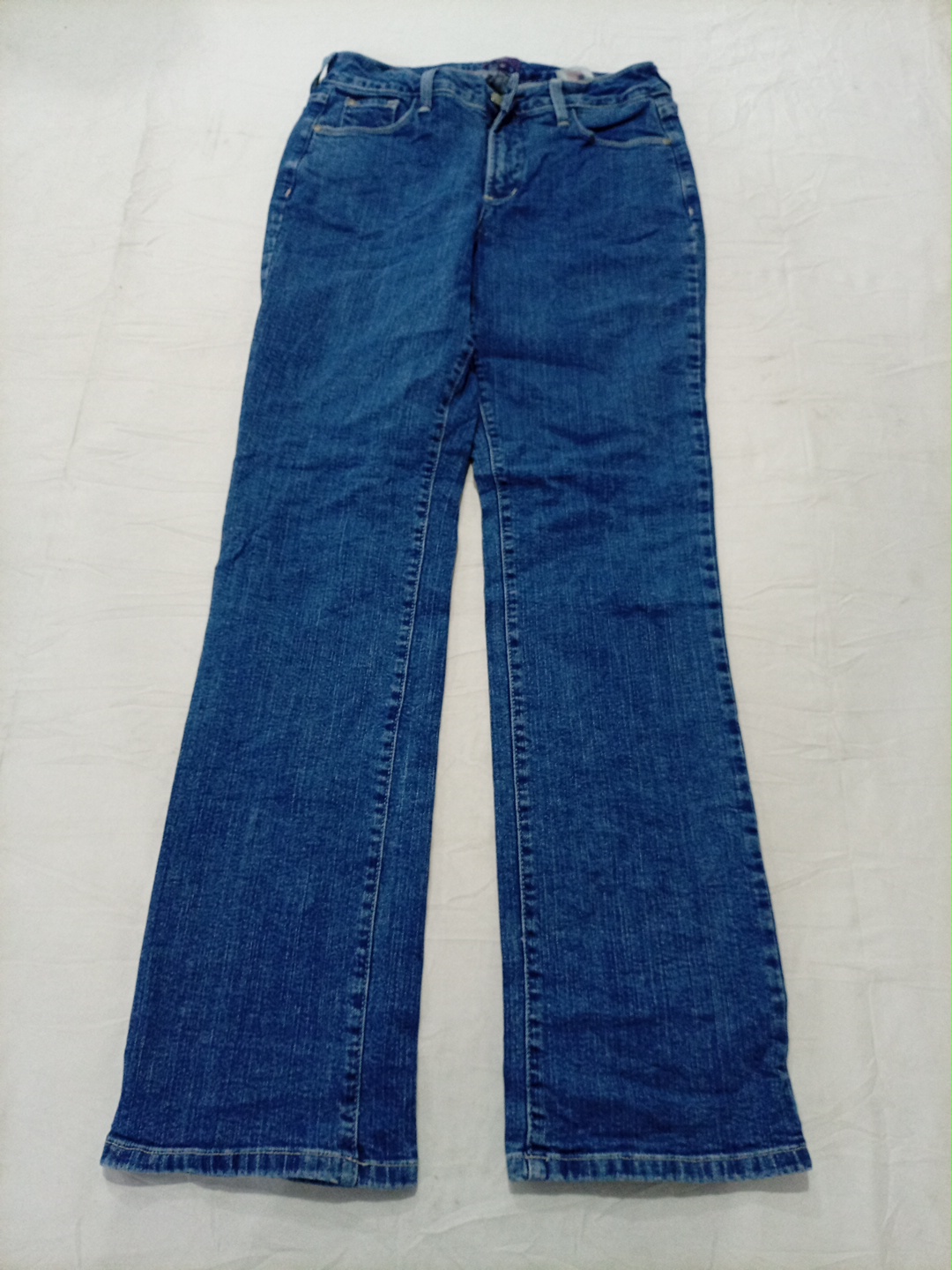 Jean en denim bleu droit pour femme NYDJ taille 10