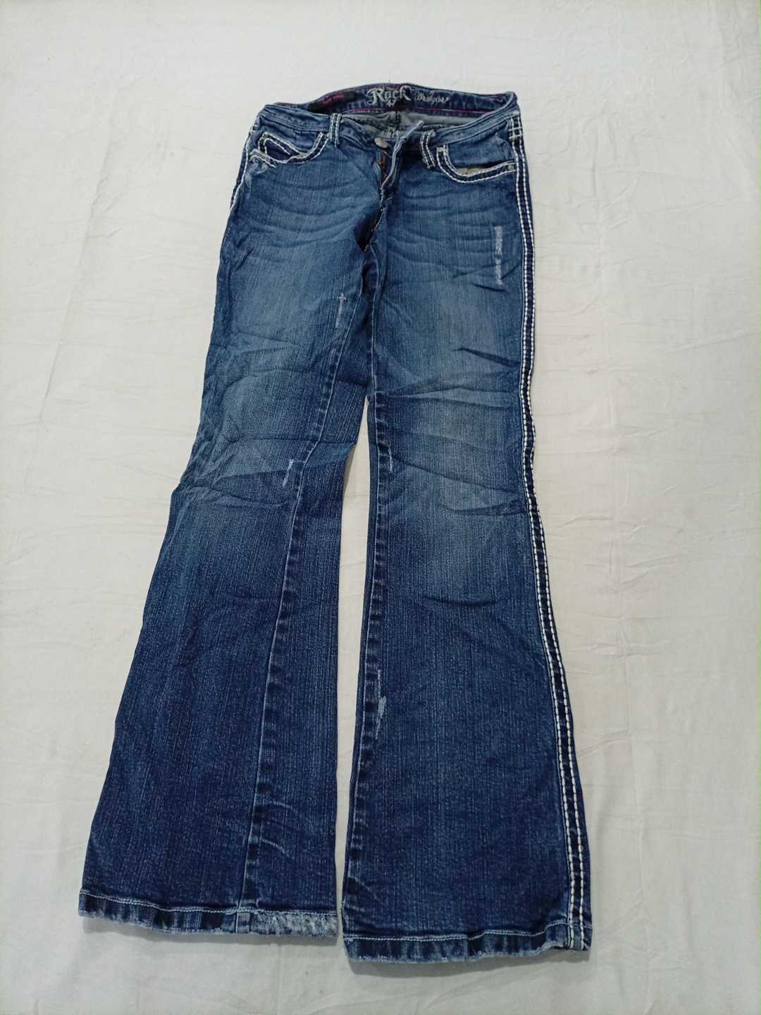 Jean en denim flare taille basse Rock & Republic t..