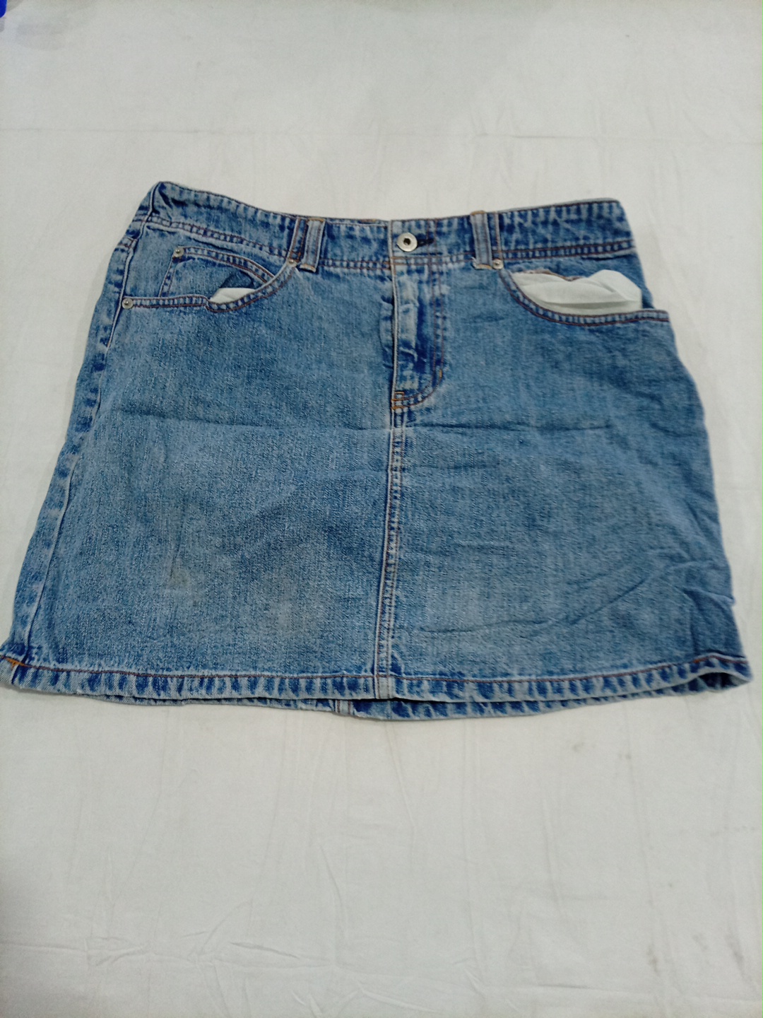 Jupe en denim bleu Gap