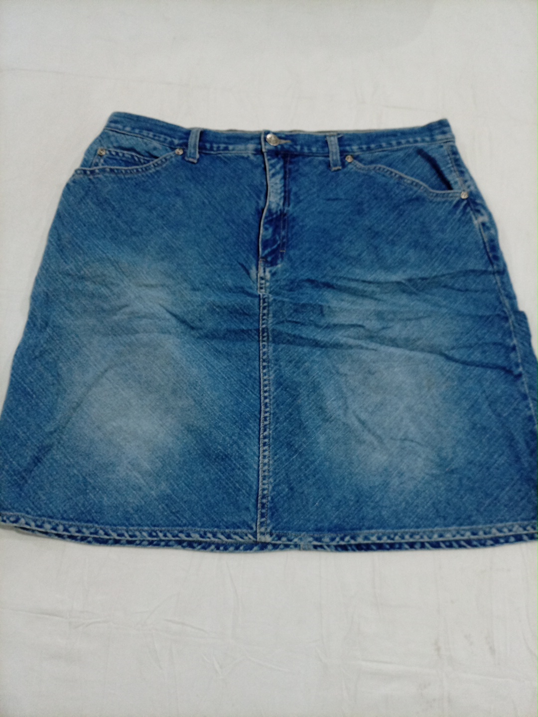 Jupe mini en denim bleu Faded Glory taille 18