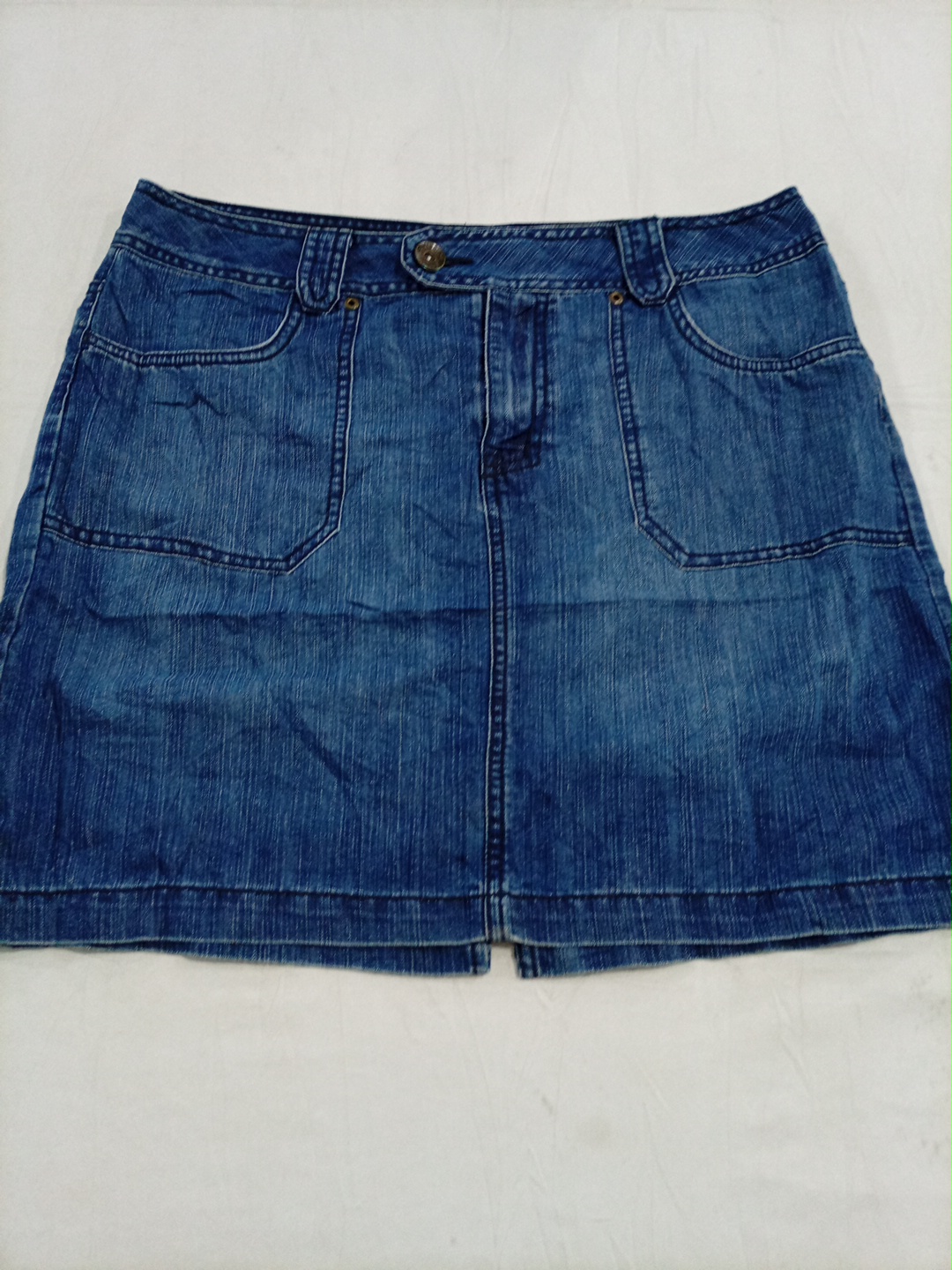GAP Blue Denim Mini Skirt with Pockets Size 27
